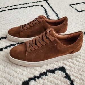 FRYE suede leather lace up sneakers brown 7.5